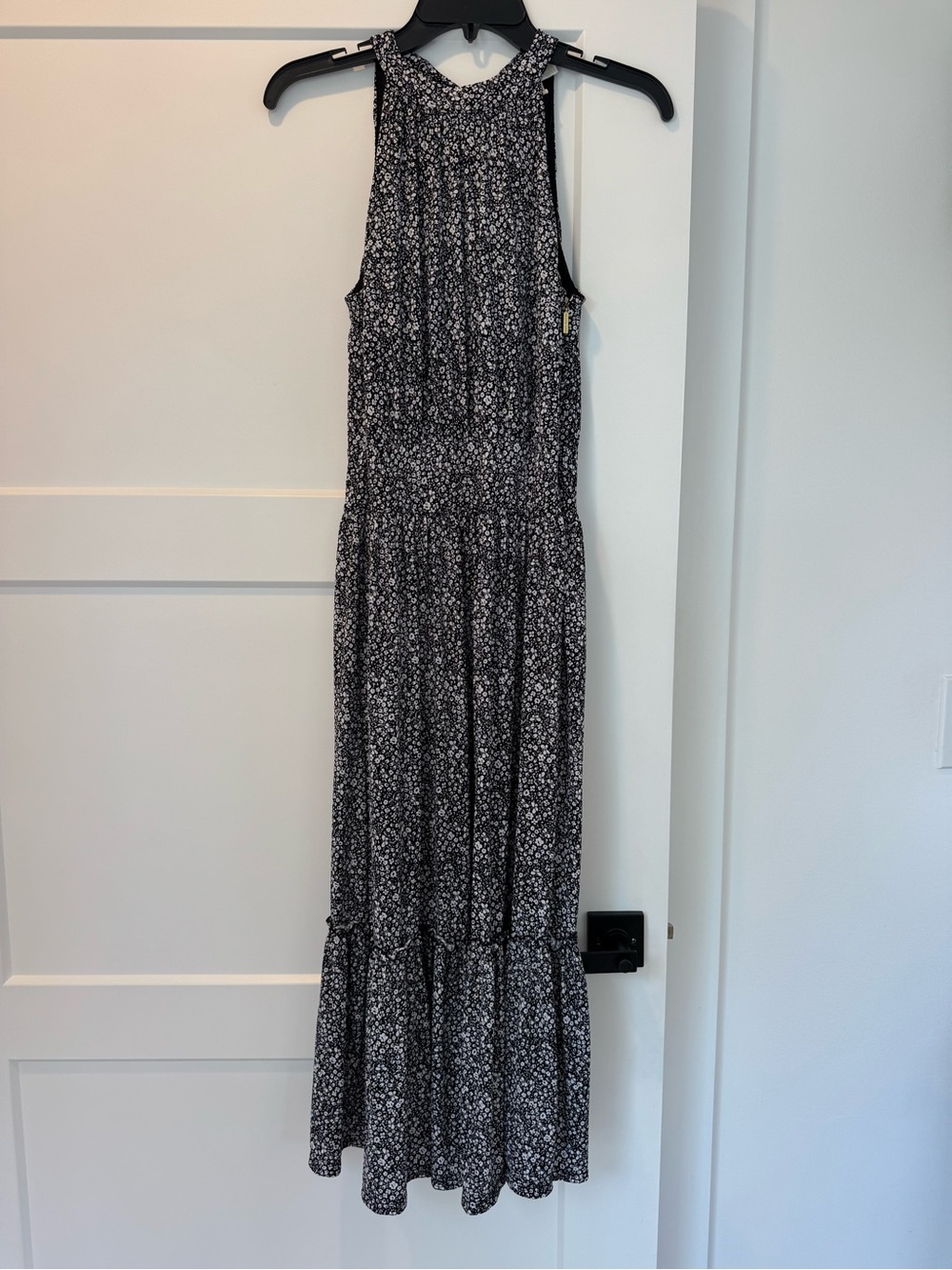 MICHAEL Michael Kors Navy and White Floral Maxi Dress